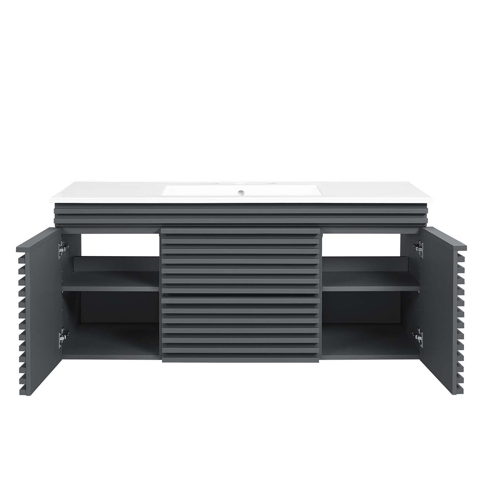 Render 48" Wall-Mount Bathroom Vanity By Modway - EEI-5801 | Bathroom Accessories | Modishstore - 37