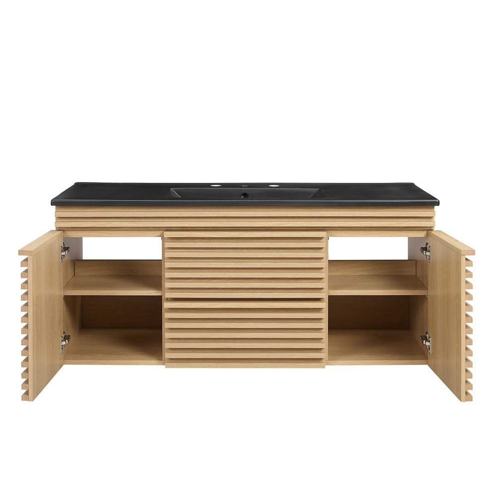 Render 48" Wall-Mount Bathroom Vanity By Modway - EEI-5801 | Bathroom Accessories | Modishstore - 47