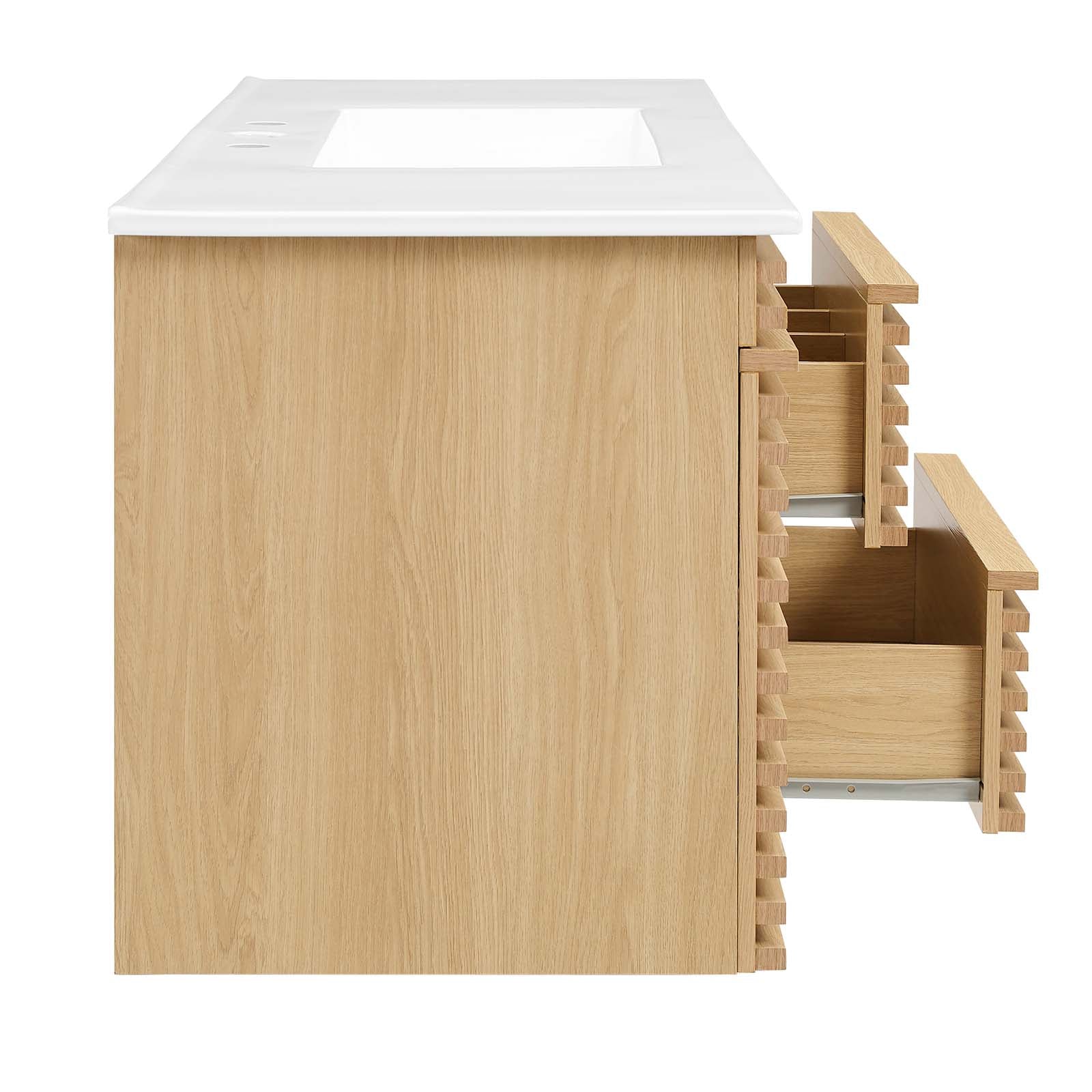 Render 48" Wall-Mount Bathroom Vanity By Modway - EEI-5801 | Bathroom Accessories | Modishstore - 55