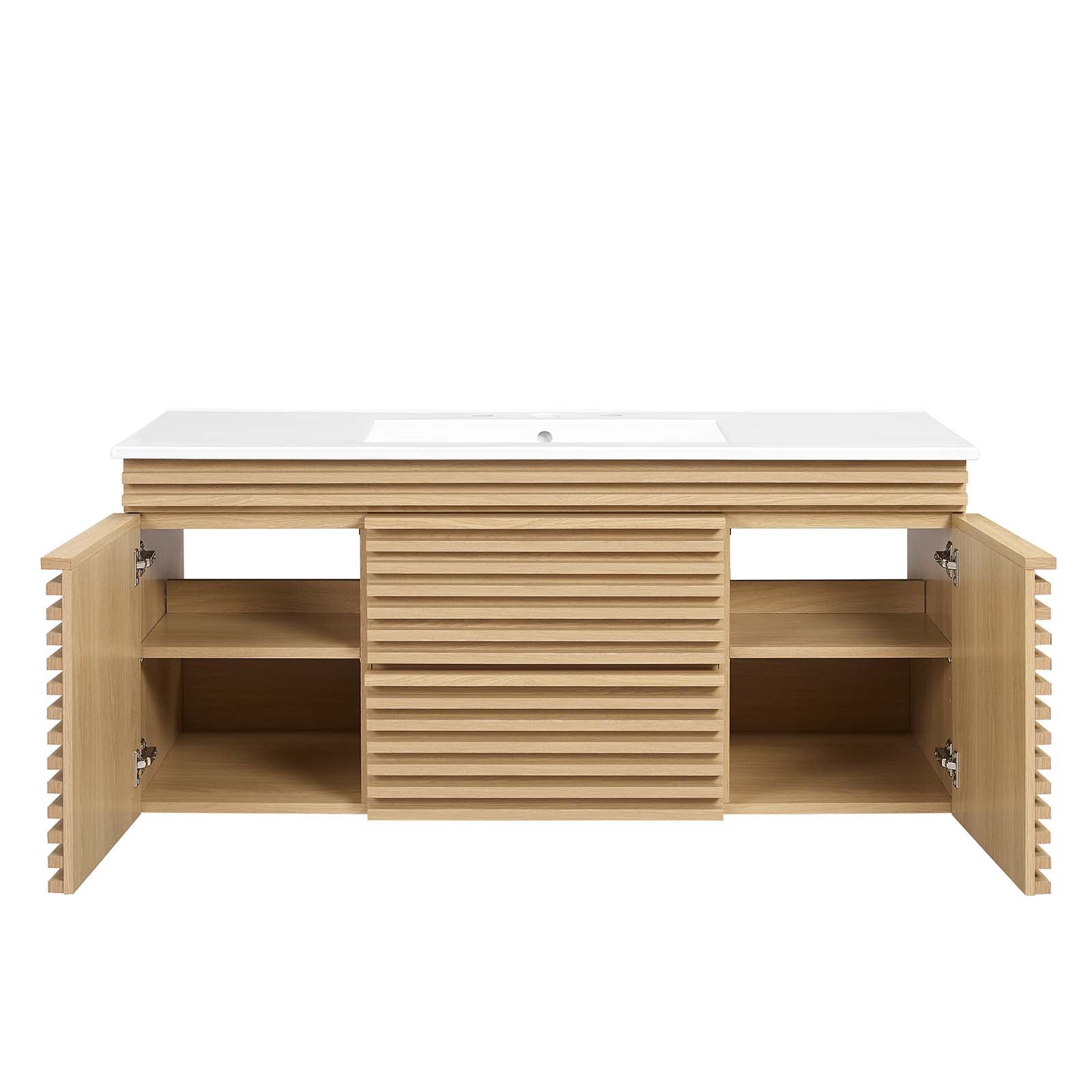 Render 48" Wall-Mount Bathroom Vanity By Modway - EEI-5801 | Bathroom Accessories | Modishstore - 57