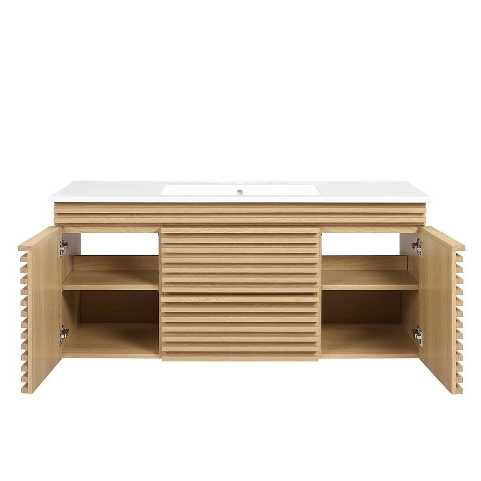 Render 48" Wall-Mount Bathroom Vanity By Modway - EEI-5801 | Bathroom Accessories | Modishstore - 57