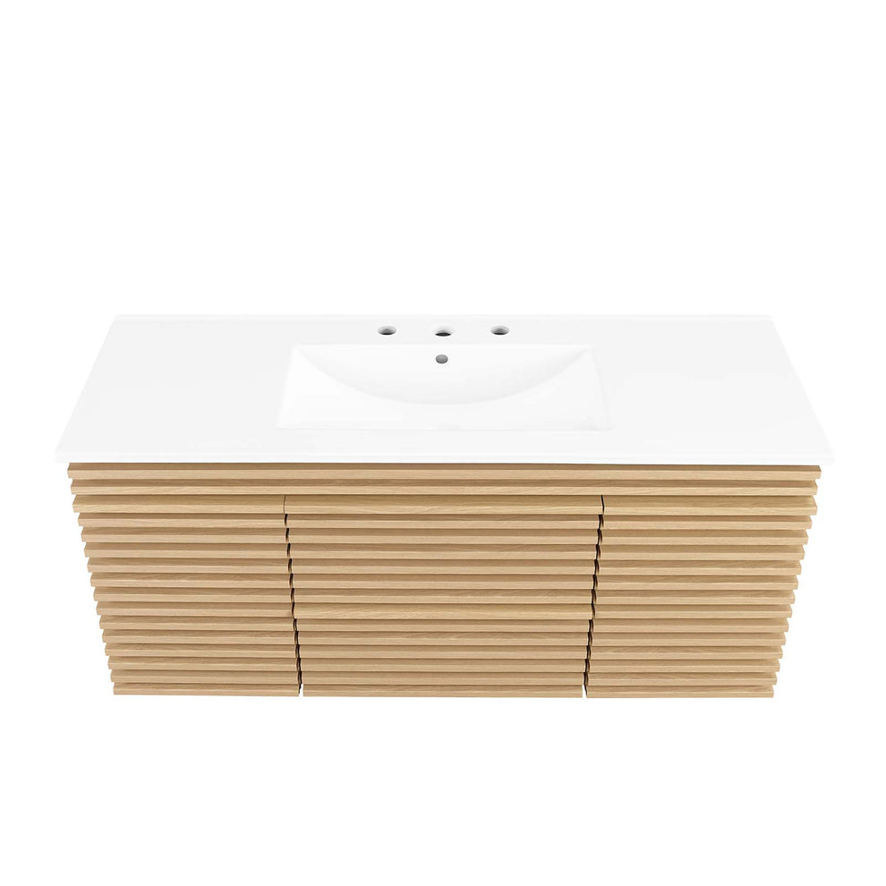Render 48" Wall-Mount Bathroom Vanity By Modway - EEI-5801 | Bathroom Accessories | Modishstore - 58