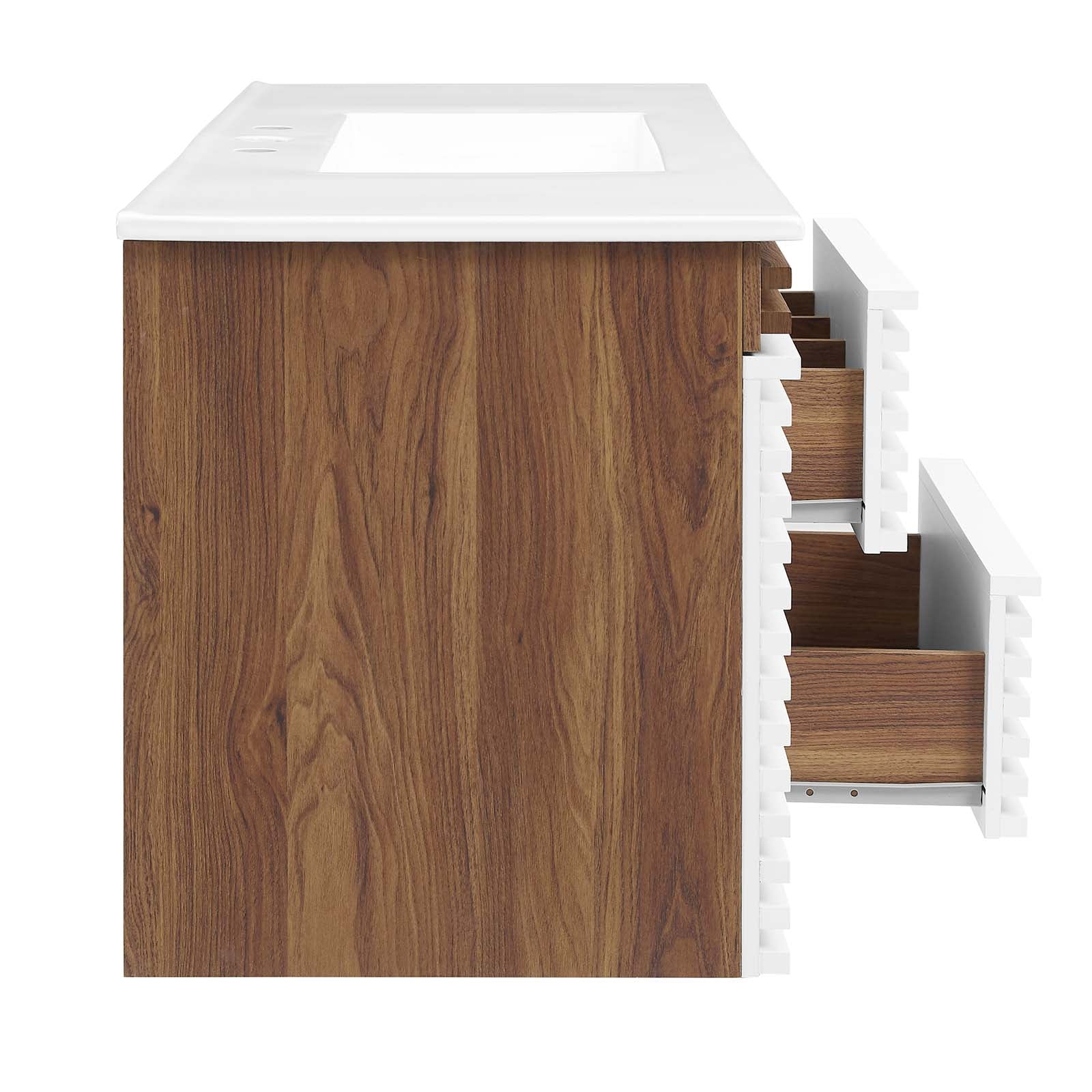 Render 48" Wall-Mount Bathroom Vanity By Modway - EEI-5801 | Bathroom Accessories | Modishstore - 105