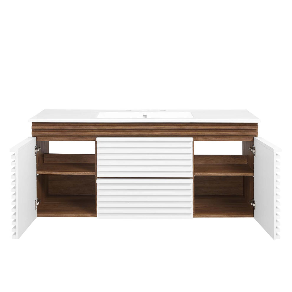 Render 48" Wall-Mount Bathroom Vanity By Modway - EEI-5801 | Bathroom Accessories | Modishstore - 107