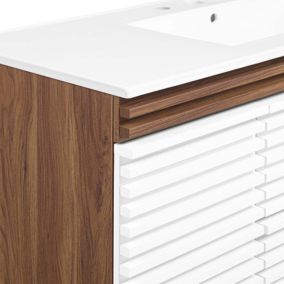 Render 48" Wall-Mount Bathroom Vanity By Modway - EEI-5801 | Bathroom Accessories | Modishstore - 110