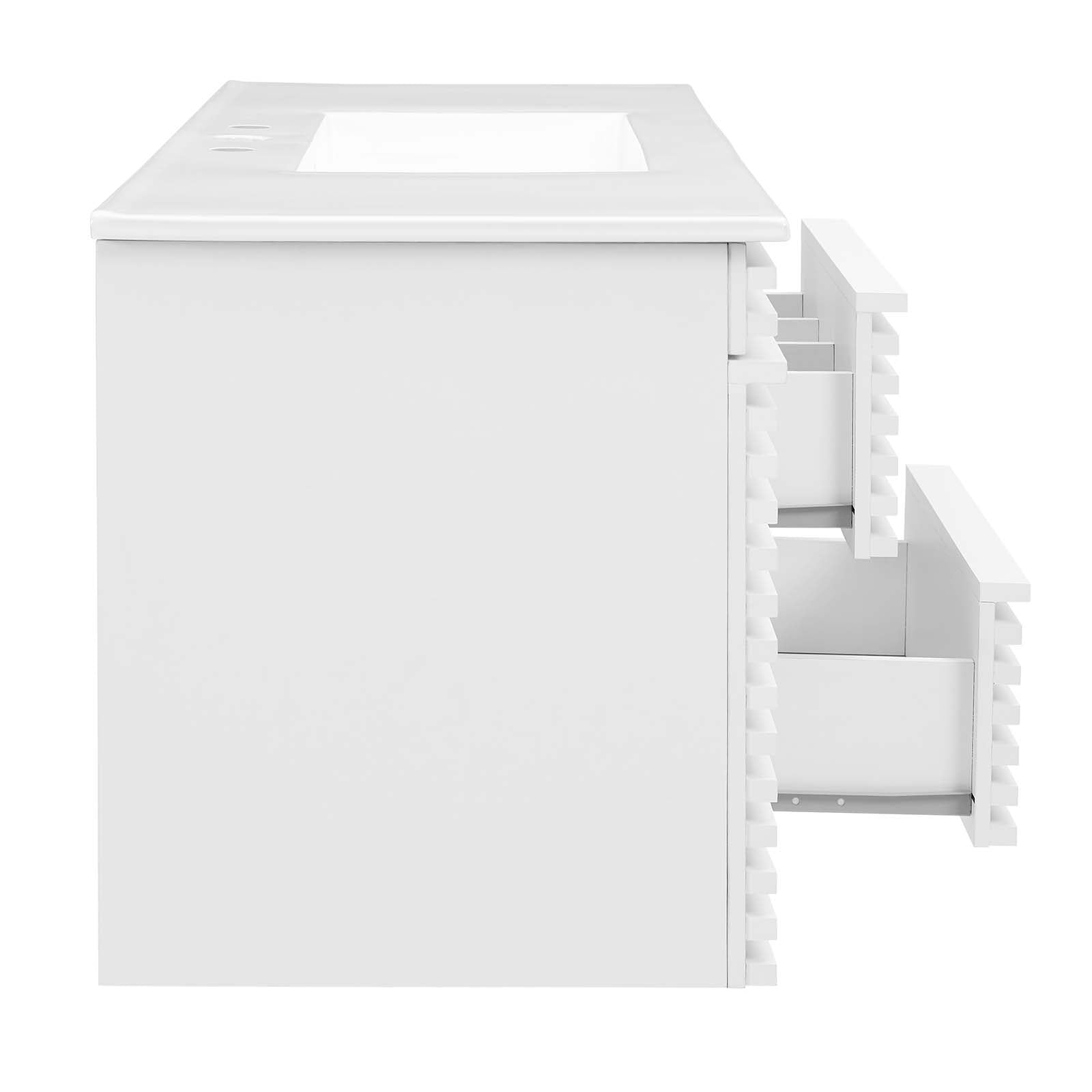 Render 48" Wall-Mount Bathroom Vanity By Modway - EEI-5801 | Bathroom Accessories | Modishstore - 115