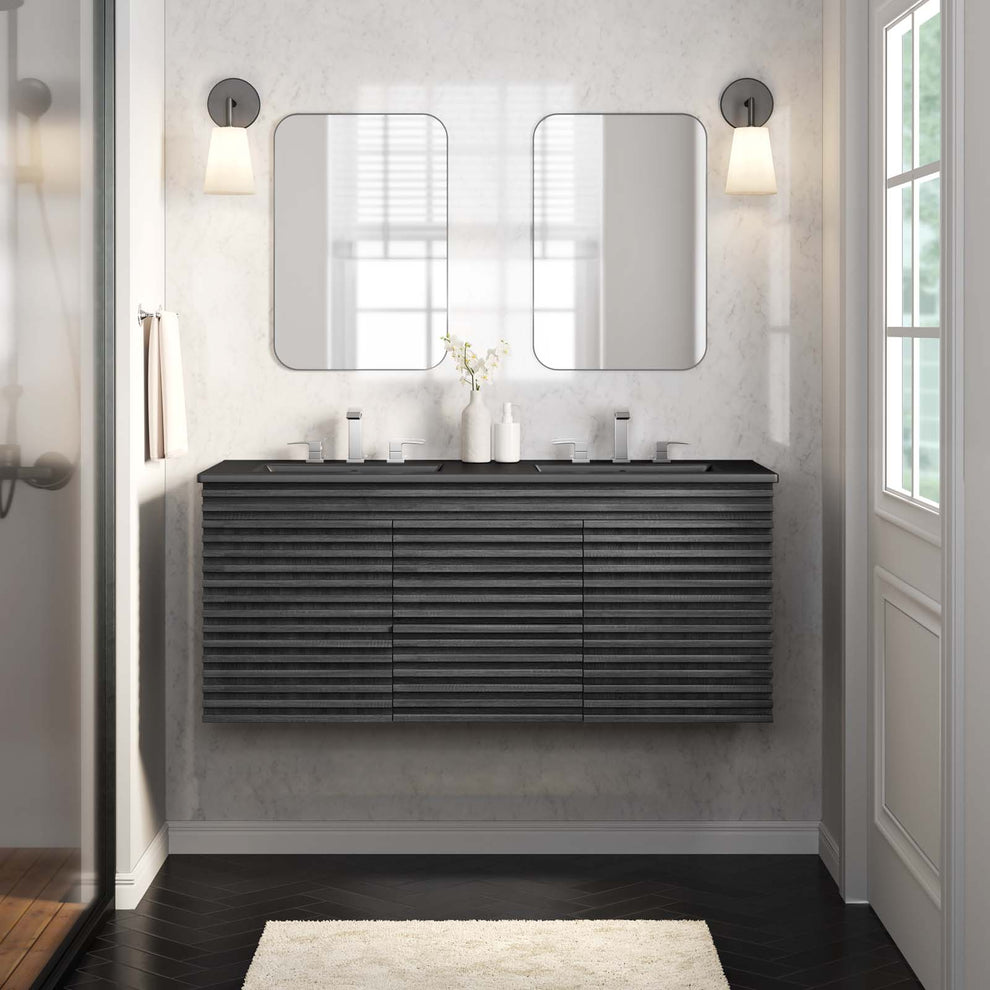 Render 48" Wall-Mount Bathroom Vanity By Modway - EEI-5802 | Bathroom Accessories | Modishstore - 1
