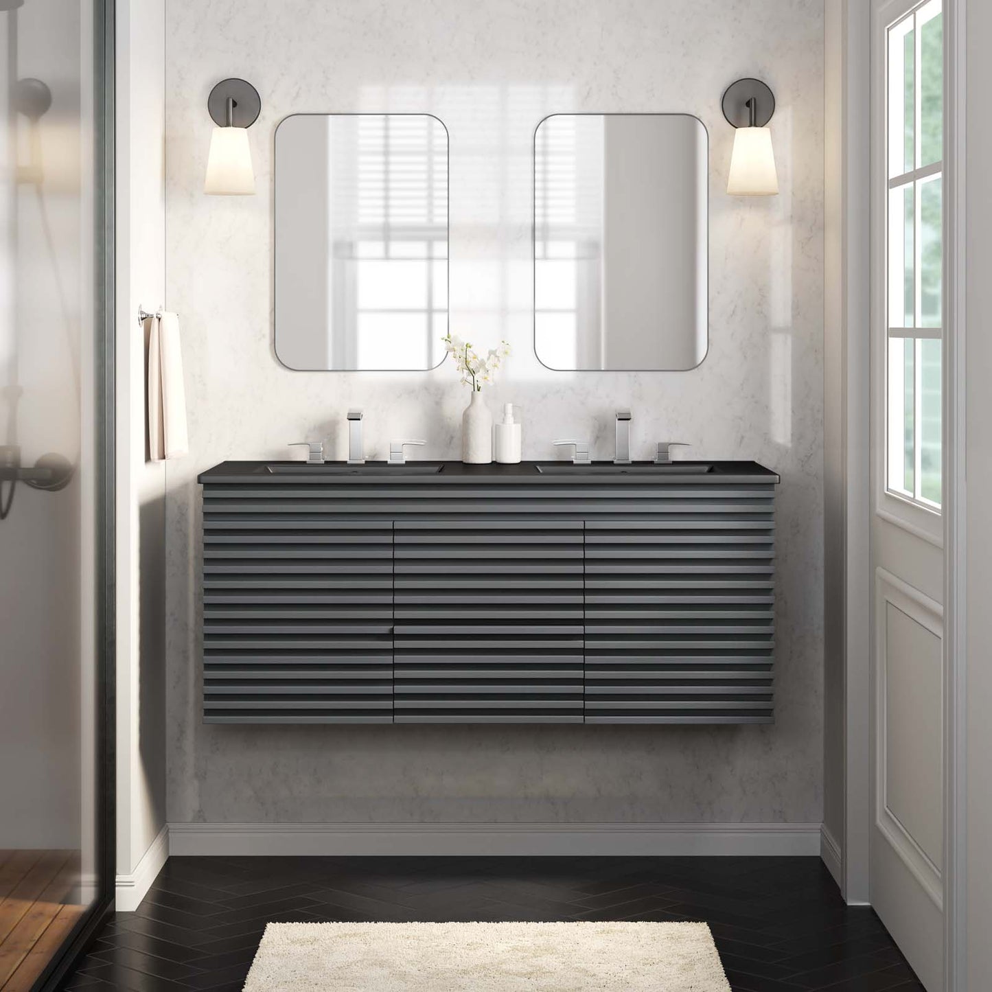 Render 48" Wall-Mount Bathroom Vanity By Modway - EEI-5802 | Bathroom Accessories | Modishstore - 22