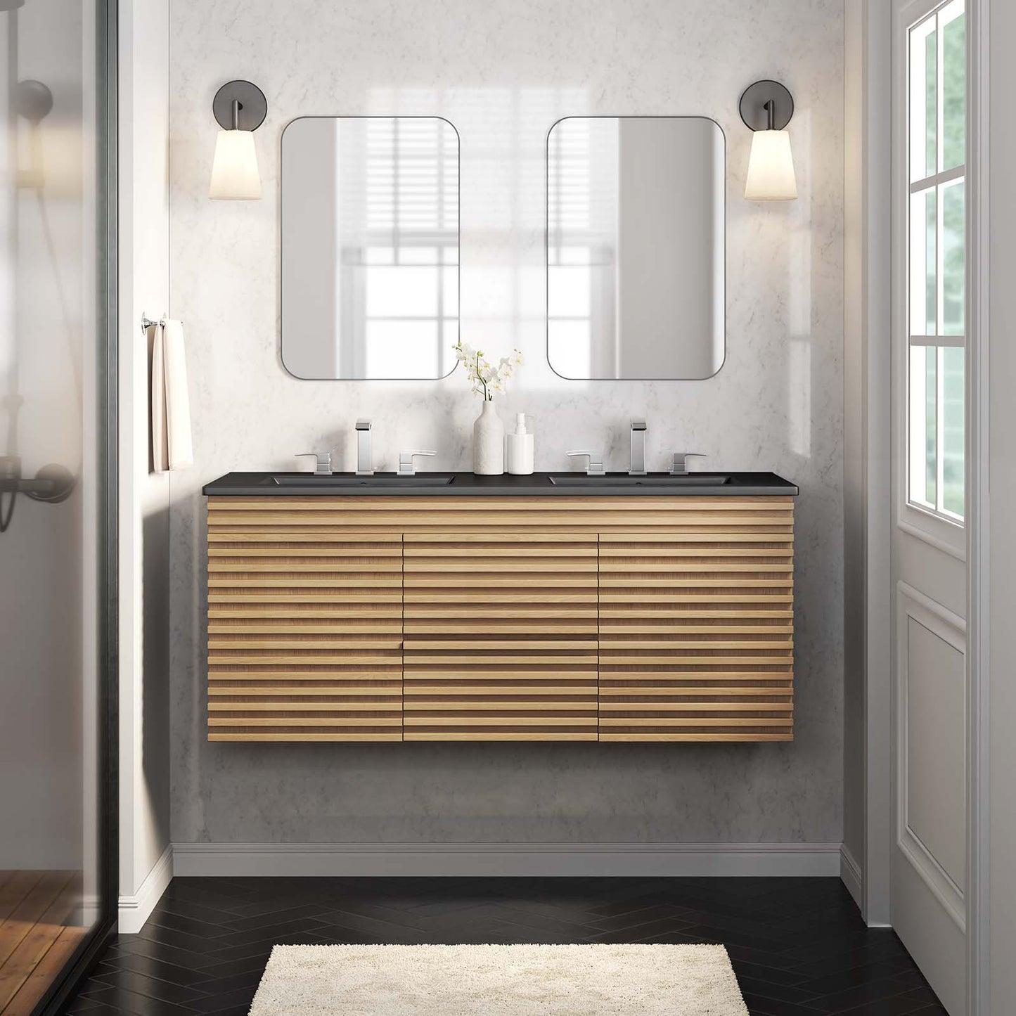 Render 48" Wall-Mount Bathroom Vanity By Modway - EEI-5802 | Bathroom Accessories | Modishstore - 42
