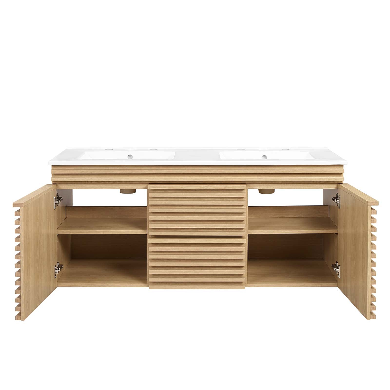 Render 48" Wall-Mount Bathroom Vanity By Modway - EEI-5802 | Bathroom Accessories | Modishstore - 56