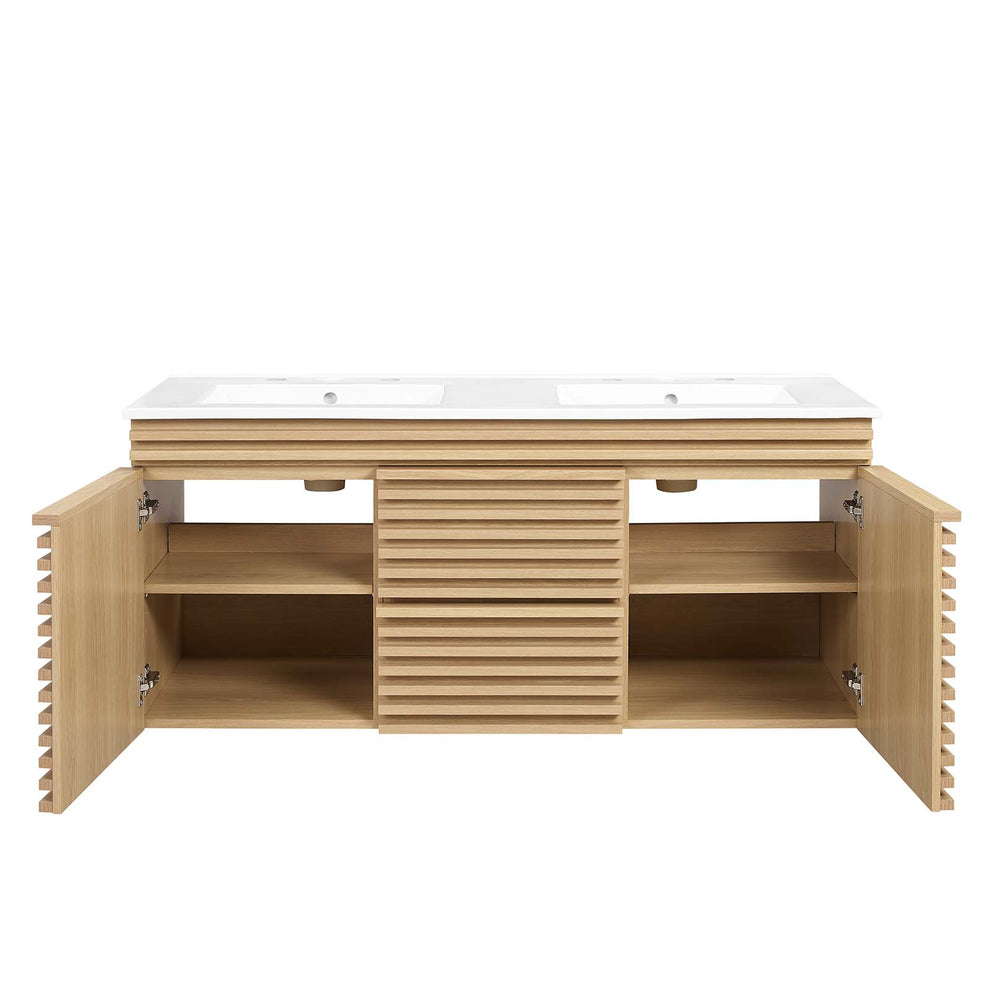 Render 48" Wall-Mount Bathroom Vanity By Modway - EEI-5802 | Bathroom Accessories | Modishstore - 56