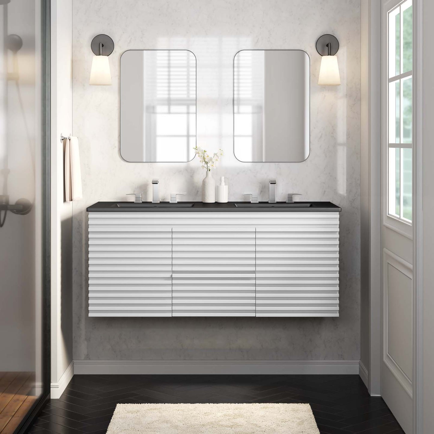 Render 48" Wall-Mount Bathroom Vanity By Modway - EEI-5802 | Bathroom Accessories | Modishstore - 82