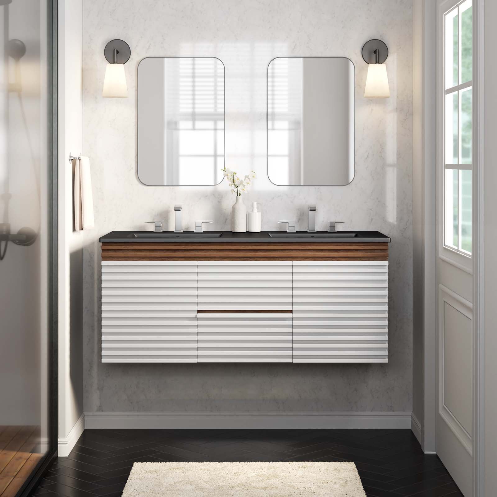 Render 48" Wall-Mount Bathroom Vanity By Modway - EEI-5802 | Bathroom Accessories | Modishstore - 92