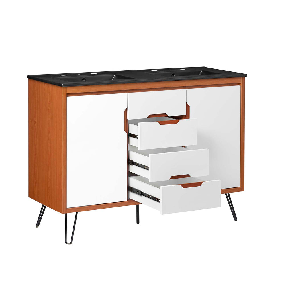 Energize 48" Double Sink Bathroom Vanity By Modway - EEI-5809 | Bathroom Accessories | Modishstore - 4