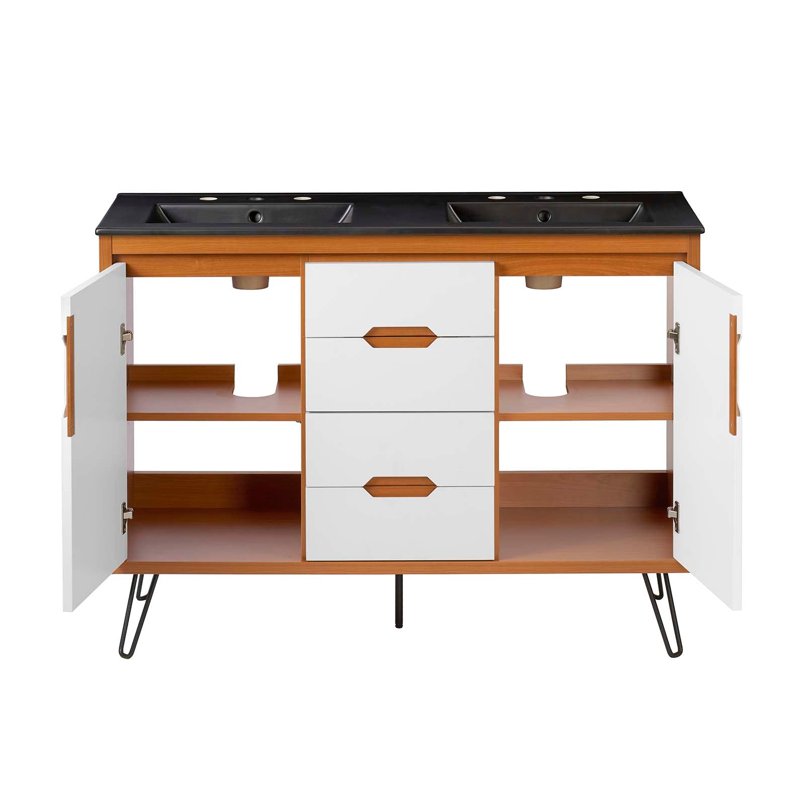 Energize 48" Double Sink Bathroom Vanity By Modway - EEI-5809 | Bathroom Accessories | Modishstore - 5