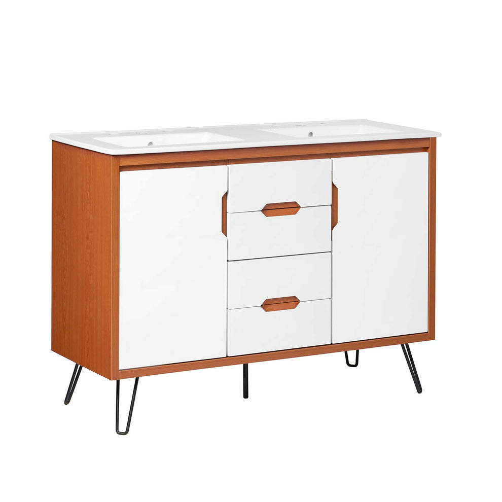 Energize 48" Double Sink Bathroom Vanity By Modway - EEI-5809 | Bathroom Accessories | Modishstore - 10