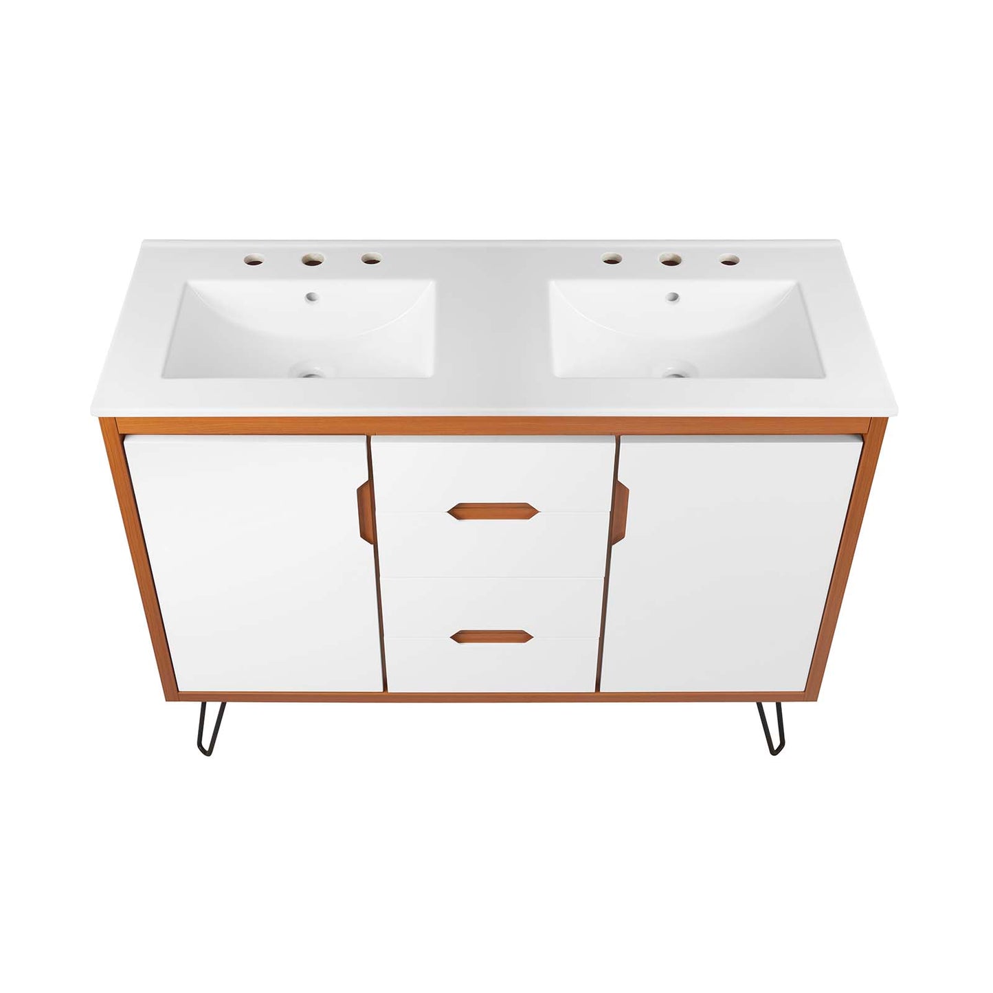 Energize 48" Double Sink Bathroom Vanity By Modway - EEI-5809 | Bathroom Accessories | Modishstore - 14