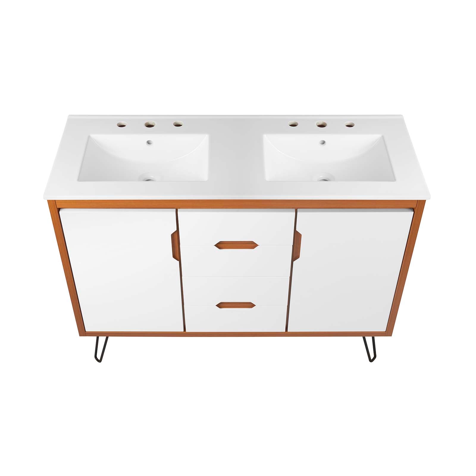 Energize 48" Double Sink Bathroom Vanity By Modway - EEI-5809 | Bathroom Accessories | Modishstore - 14