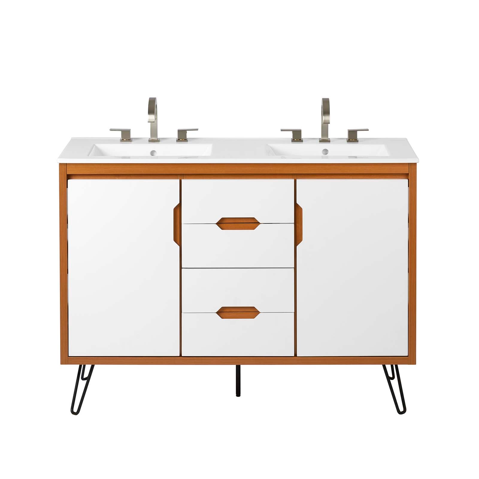 Energize 48" Double Sink Bathroom Vanity By Modway - EEI-5809 | Bathroom Accessories | Modishstore - 17