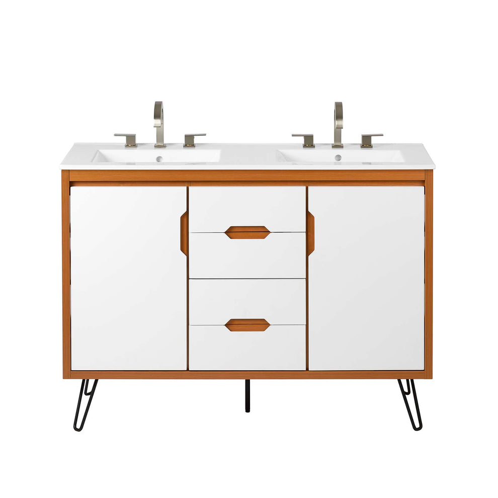 Energize 48" Double Sink Bathroom Vanity By Modway - EEI-5809 | Bathroom Accessories | Modishstore - 17