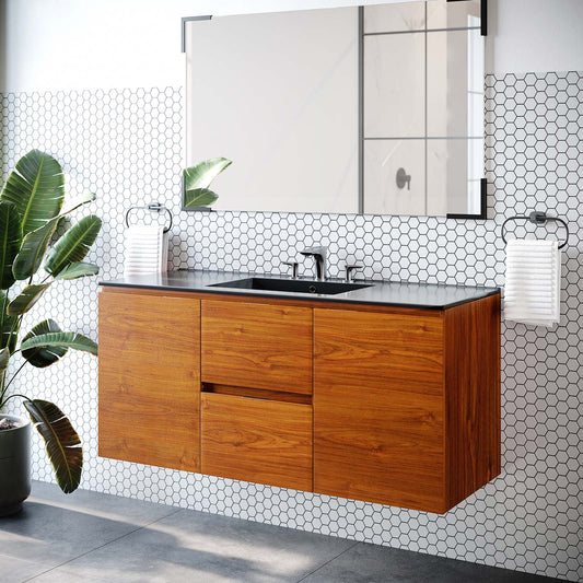 Scenic 48" Wall-Mount Bathroom Vanity By Modway - EEI-5814 | Bathroom Accessories | Modishstore - 1