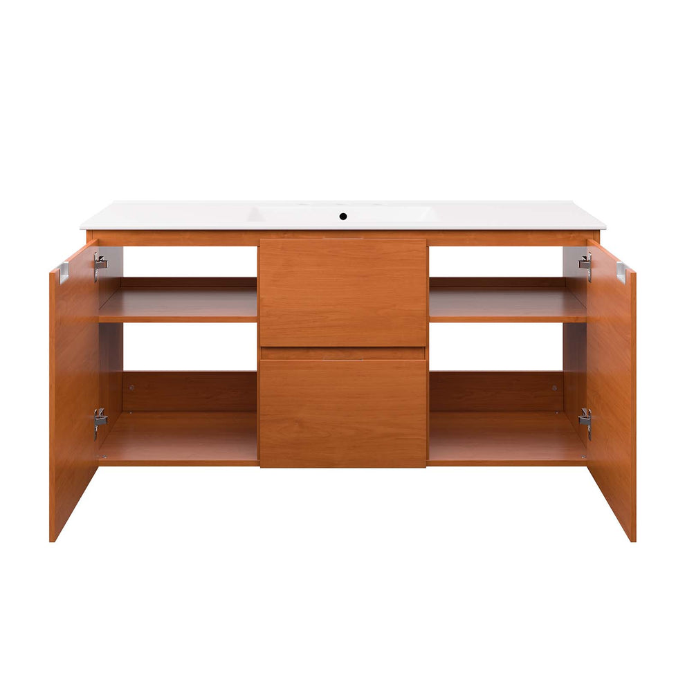 Scenic 48" Wall-Mount Bathroom Vanity By Modway - EEI-5814 | Bathroom Accessories | Modishstore - 15