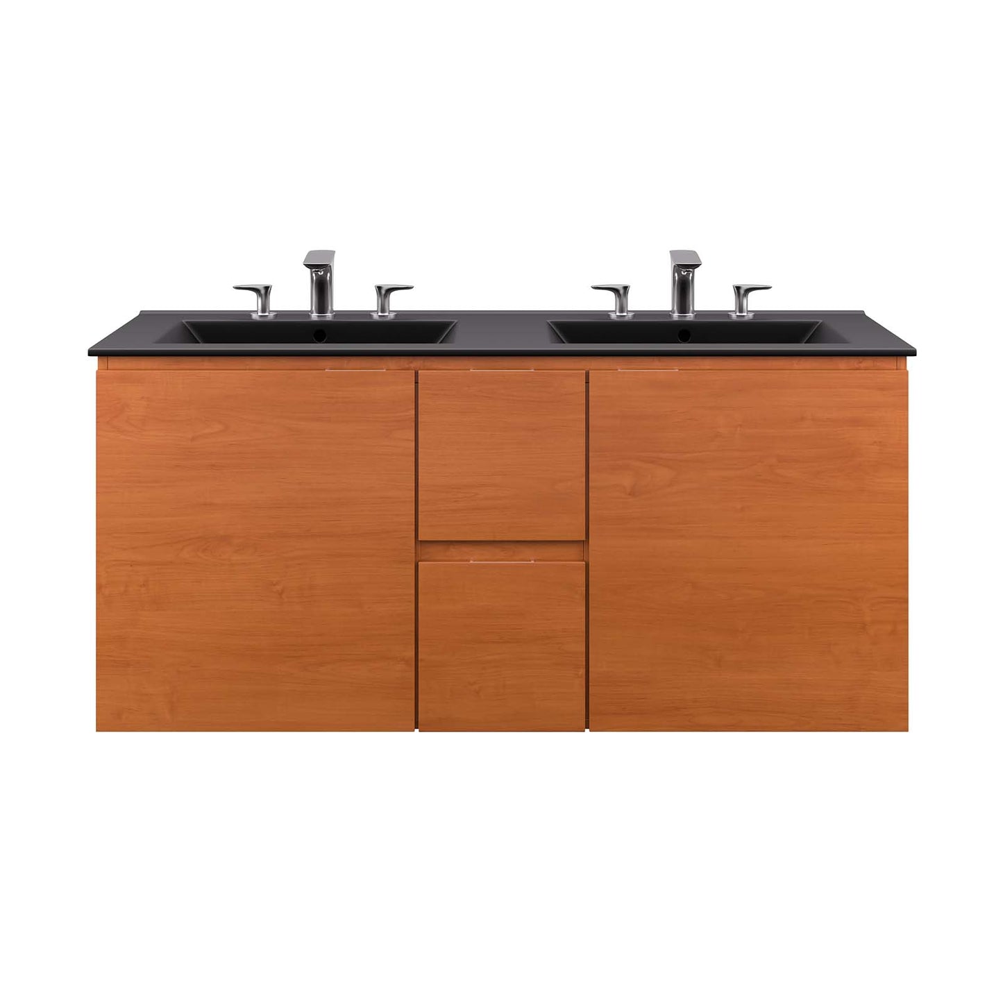 Scenic 48" Double Wall-Mount Bathroom Vanity By Modway - EEI-5815 | Bathroom Accessories | Modishstore - 8