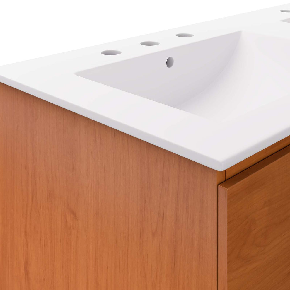 Scenic 48" Double Wall-Mount Bathroom Vanity By Modway - EEI-5815 | Bathroom Accessories | Modishstore - 14