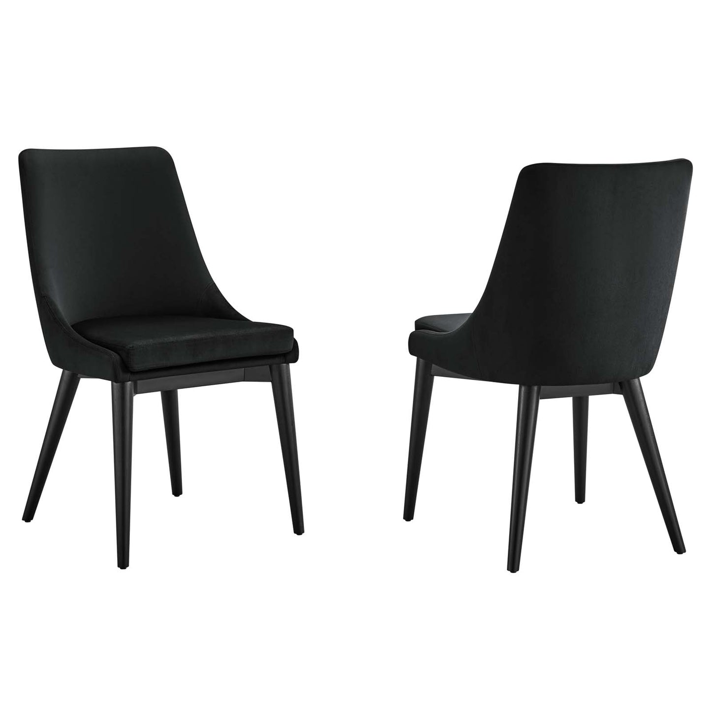 Viscount Accent Performance Velvet Dining Chairs - Set of 2 By Modway - EEI-5816 | Dining Chairs | Modishstore - 2