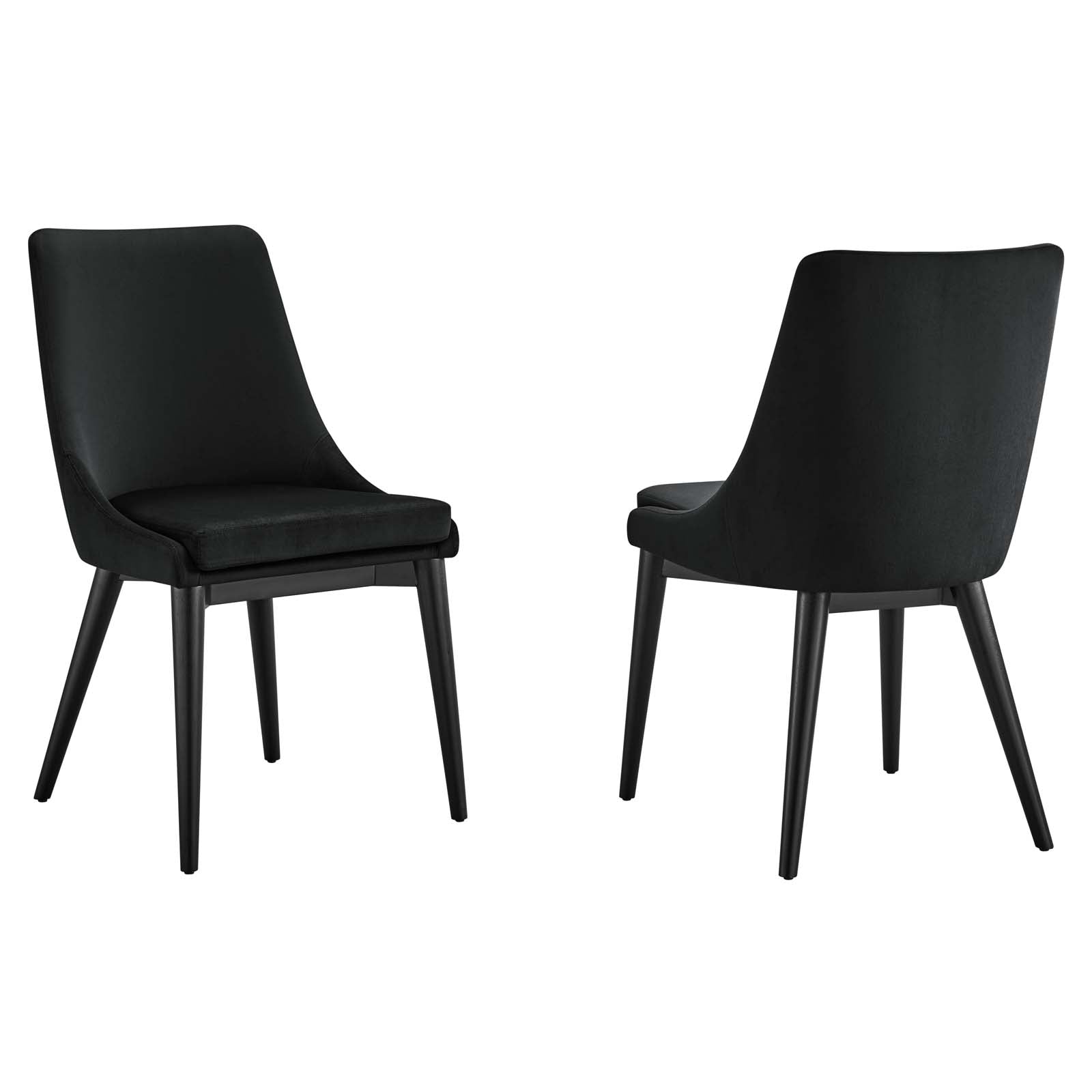 Viscount Accent Performance Velvet Dining Chairs - Set of 2 By Modway - EEI-5816 | Dining Chairs | Modishstore - 2