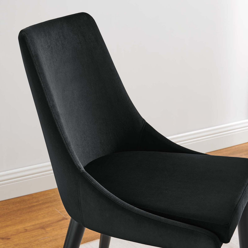 Viscount Accent Performance Velvet Dining Chairs - Set of 2 By Modway - EEI-5816 | Dining Chairs | Modishstore - 3