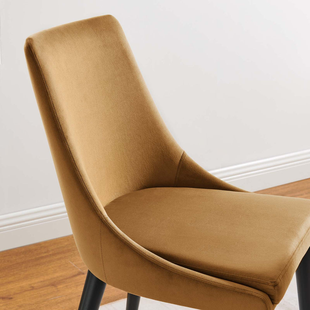 Viscount Accent Performance Velvet Dining Chairs - Set of 2 By Modway - EEI-5816 | Dining Chairs | Modishstore - 19