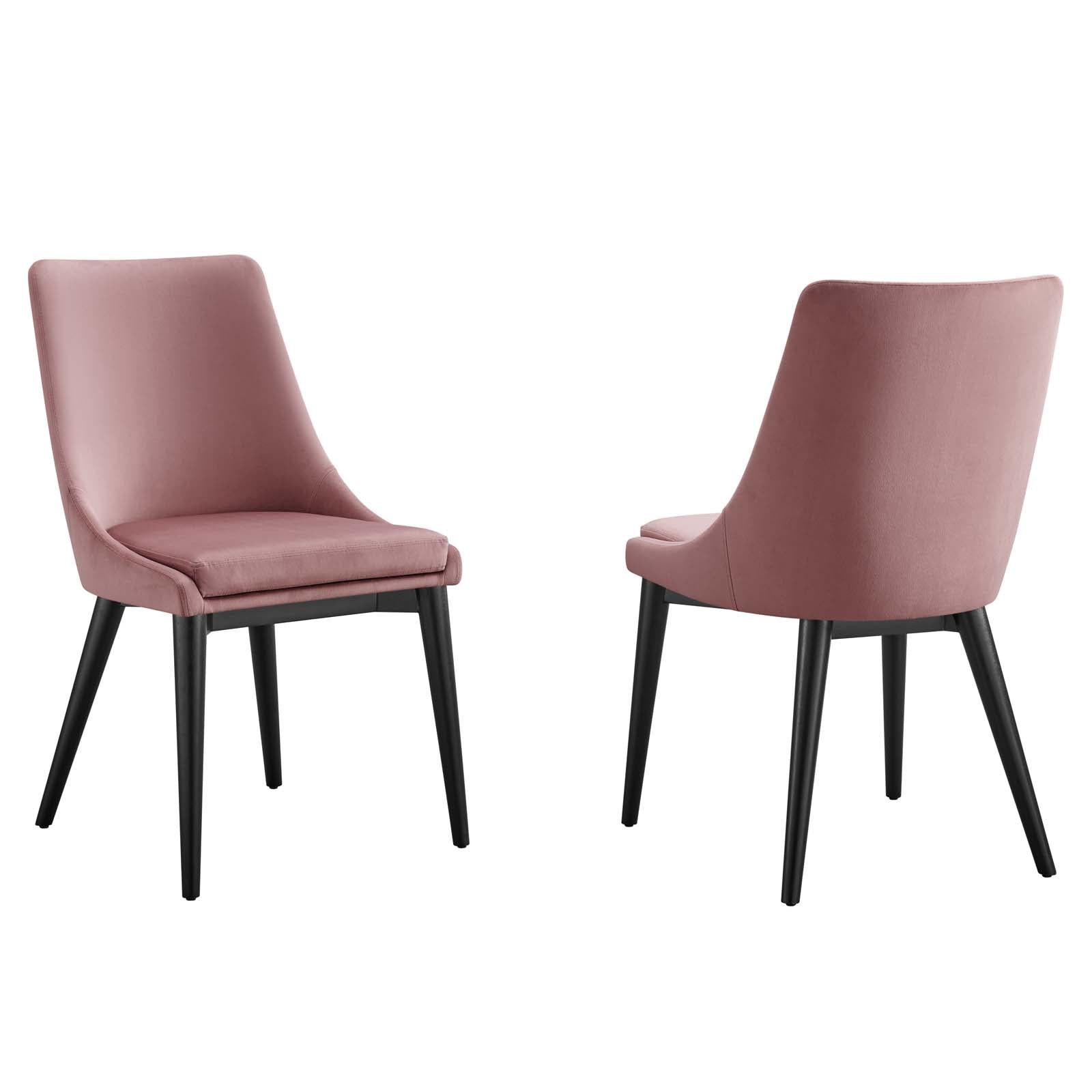 Viscount Accent Performance Velvet Dining Chairs - Set of 2 By Modway - EEI-5816 | Dining Chairs | Modishstore - 26