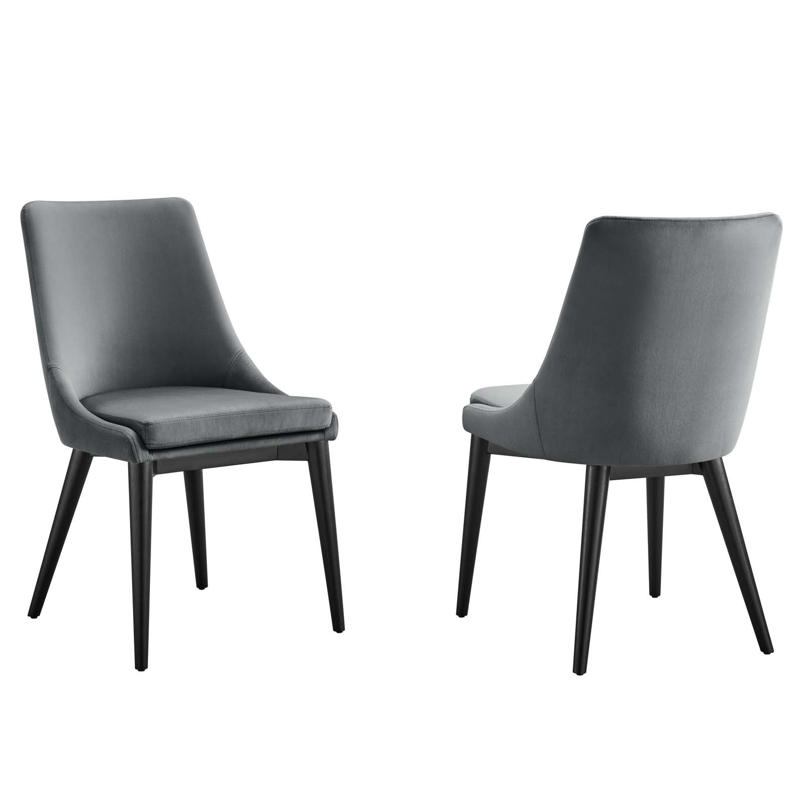 Viscount Accent Performance Velvet Dining Chairs - Set of 2 By Modway - EEI-5816 | Dining Chairs | Modishstore - 42