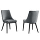 Viscount Accent Performance Velvet Dining Chairs - Set of 2 By Modway - EEI-5816 | Dining Chairs | Modishstore - 42