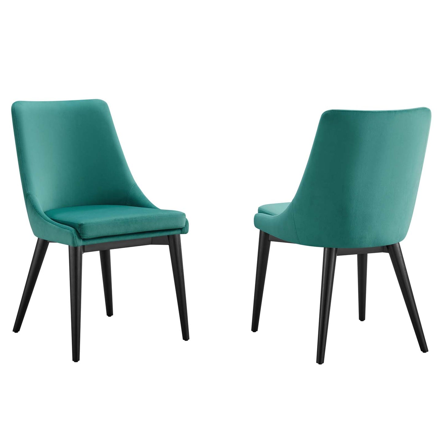 Viscount Accent Performance Velvet Dining Chairs - Set of 2 By Modway - EEI-5816 | Dining Chairs | Modishstore - 74