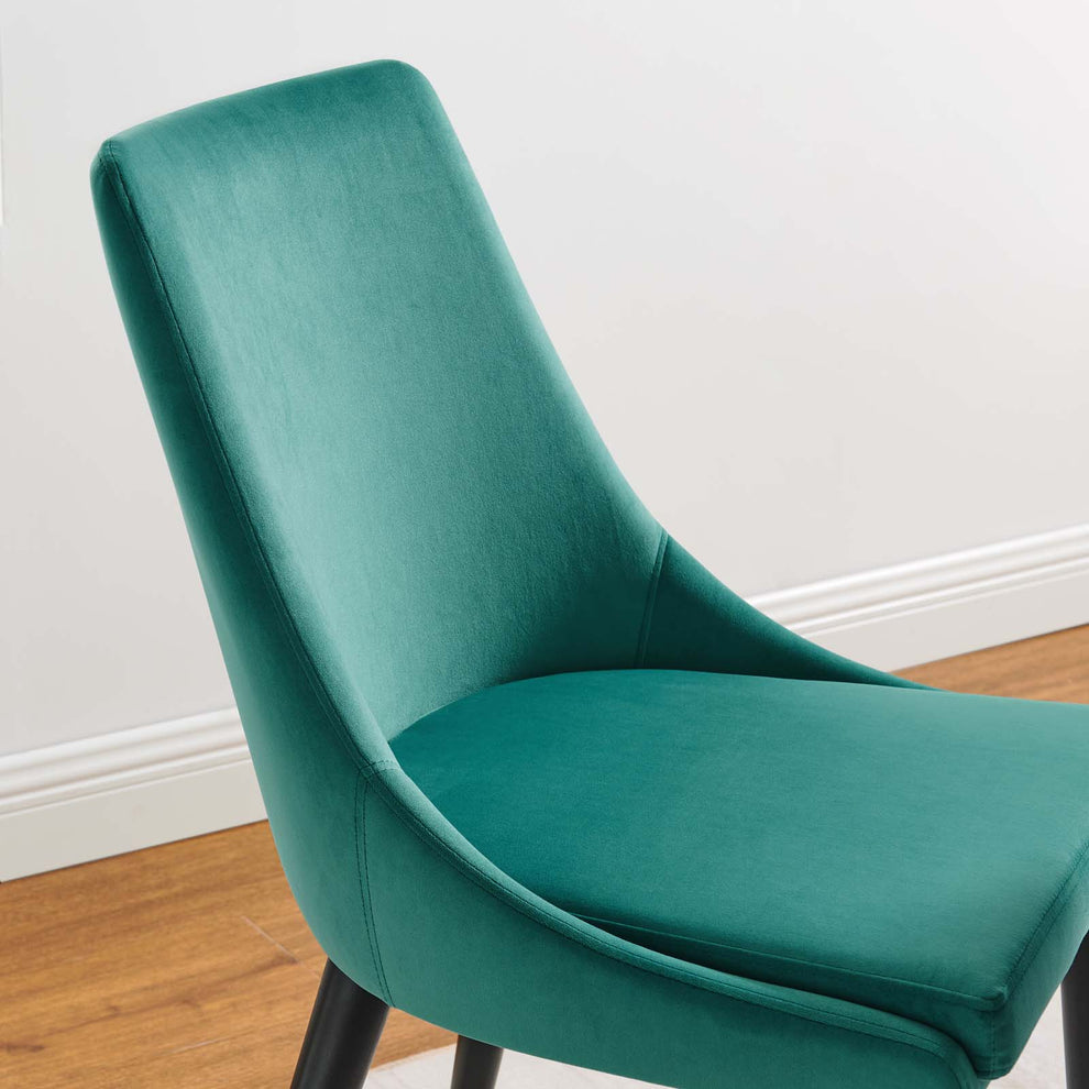 Viscount Accent Performance Velvet Dining Chairs - Set of 2 By Modway - EEI-5816 | Dining Chairs | Modishstore - 75