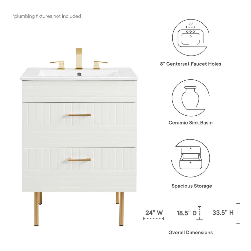 Daybreak 24" Bathroom Vanity By Modway - EEI-5817 | Bathroom Accessories | Modishstore - 32