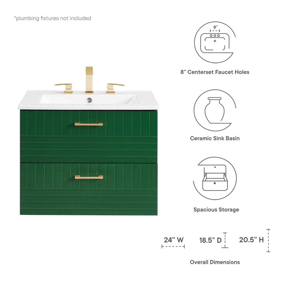 Daybreak 24" Bathroom Vanity By Modway - EEI-5818 | Bathroom Accessories | Modishstore - 16