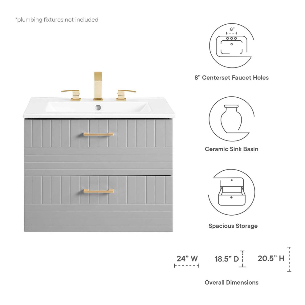 Daybreak 24" Bathroom Vanity By Modway - EEI-5818 | Bathroom Accessories | Modishstore - 24
