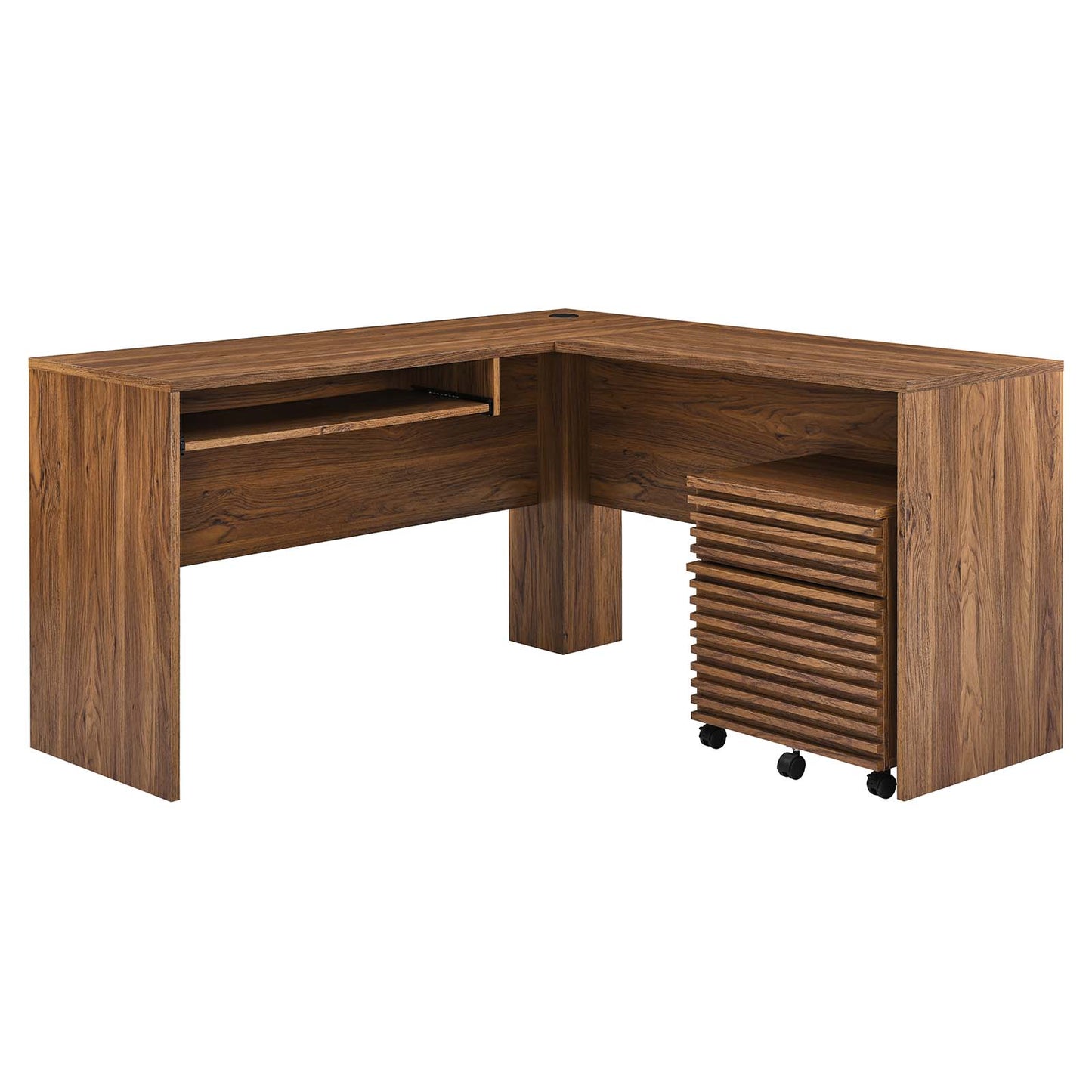 Render Wood Desk and File Cabinet Set By Modway - EEI-5821 | Desks | Modishstore - 7