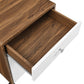 Transmit Wood Desk And File Cabinet Set By Modway - EEI-5822-WAL-WHI | Desks |  Modishstore - 5