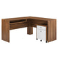 Transmit Wood Desk and File Cabinet Set By Modway - EEI-5822 | Desks | Modishstore - 7
