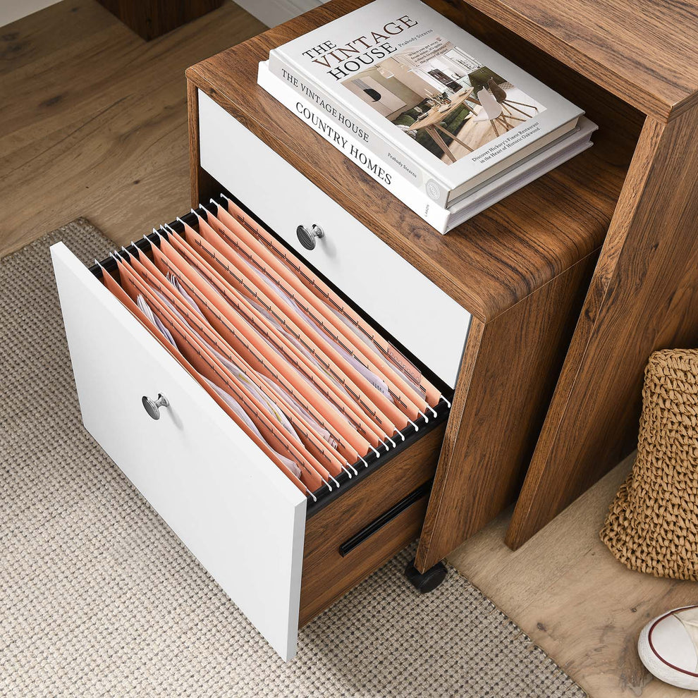 Transmit Wood Desk and File Cabinet Set By Modway - EEI-5822 | Desks | Modishstore - 8