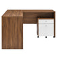 Transmit Wood Desk And File Cabinet Set By Modway - EEI-5822-WAL-WHI | Desks |  Modishstore - 10