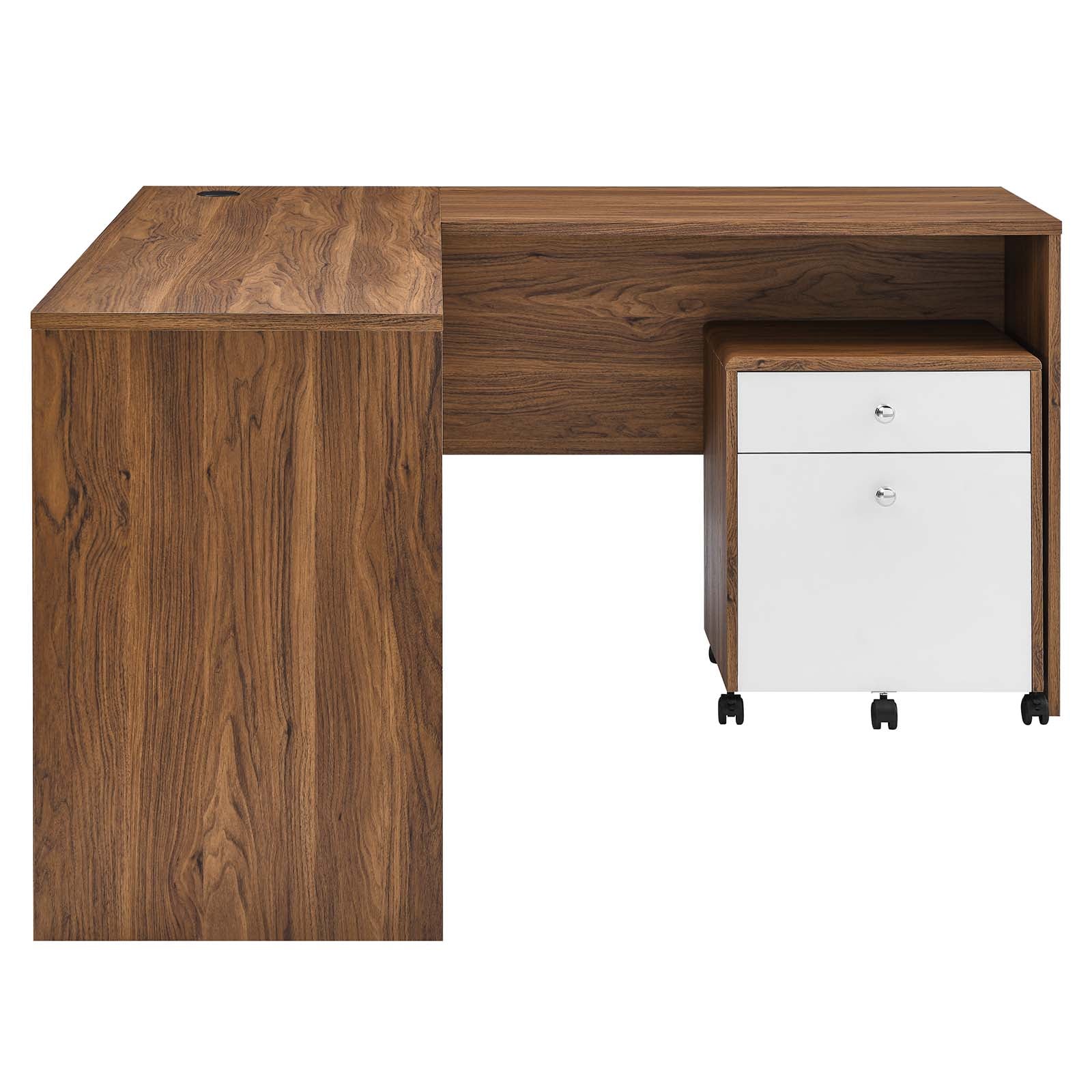 Transmit Wood Desk and File Cabinet Set By Modway - EEI-5822 | Desks | Modishstore - 10
