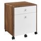Transmit Wood Desk And File Cabinet Set By Modway - EEI-5822-WAL-WHI | Desks |  Modishstore - 16