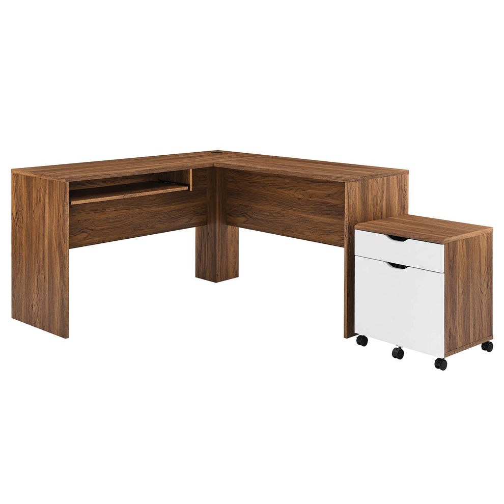 Envision Wood Desk and File Cabinet Set By Modway - EEI-5823 | Desks | Modishstore - 2