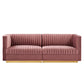 Sanguine Channel Tufted Performance Velvet Modular Sectional Sofa Loveseat By Modway - EEI-5824 | Loveseats | Modishstore - 3