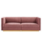 Sanguine Channel Tufted Performance Velvet Modular Sectional Sofa Loveseat By Modway - EEI-5824 | Sectional | Modishstore - 3